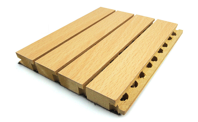 槽木吸音板的施工方法
