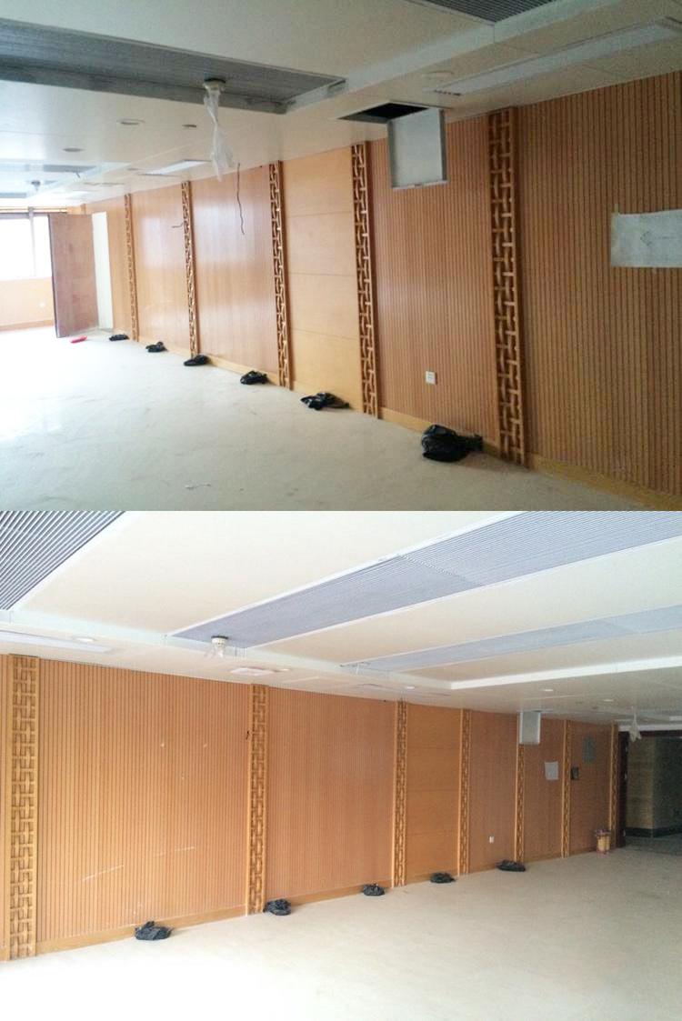 浙江金华会议室槽木吸音板声学工程